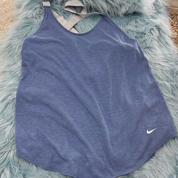 Worn ONCE! Blue Nike Tank Top! Size medium! - Picture 1 of 4